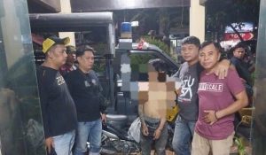 Pemuda Diduga Pencuri Motor Diamuk Warga di Makassar Diamankan Polisi
