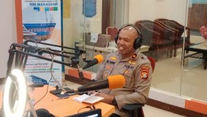 Talk Show Kapolsek Biringkanaya di RRI Pro-1 Bahas Siskamtibmas