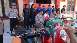 Polres Bantaeng Amankan Sembilan Tersangka Curanmor dari Beberapa Daerah