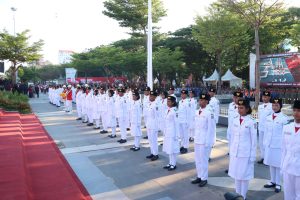 Upacara HUT RI ke-79 Tahun Berlangsung Khidmat di Anjungan City of Makassar