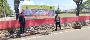 Sukseskan Pilkada 2024, Polsek Manggala Pasang Spanduk Himbauan