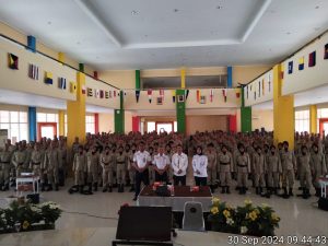 Sat Narkoba Polrestabes Makassar Penyuluhan Bahaya Narkoba kepada 400 Calon Taruna di Politeknik Pelayaran Barombong