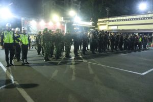 Patroli Gabungan Skala Besar Polrestabes Makassar Jelang Pilkada Serentak 2024