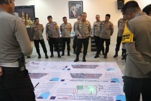 Polrestabes Makassar Gelar TFG Persiapan Pengamanan Debat Kedua Paslon Wali Kota Makassar