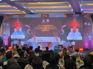 Personil Polrestabes Makassar Pengamanan Debat Terbuka Pemilihan Paslon Bupati dan Wakil Bupati Soppeng