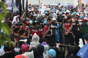 Kapolrestabes Makassar Pantau Langsung Pengamanan Kampanye Akbar di Tugu M-Nek