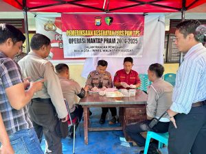 Sidokkes Polrestabes Makassar Gelar Pemeriksaan Kesehatan untuk Personil Pengamanan TPS