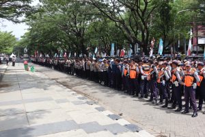 1.080 Personil Gabungan Dikerahkan Pengamanan Kampanye Akbar Pasangan Calon Wali Kota Makassar