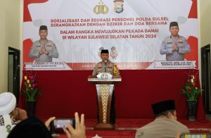 Polda Sulsel Gelar Dzikir dan Doa Bersama dalam Rangka Mewujudkan Pilkada Damai di Wilayah Sulsel Tahun 2024
