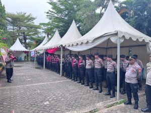 Polrestabes Makassar Gelar Apel Kesiapan Pengamanan Rapat Pleno Rekapitulasi Pilwalkot 2024