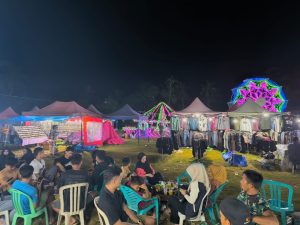 Pasar Malam Desa Patangkai, Polsek Lappariaja Jaga Keamanan dan Ketertiban