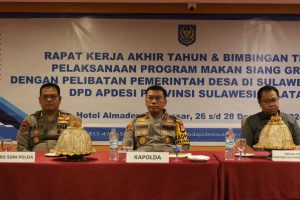 Kapolda Sulsel Membuka dan Jadi Narasumber Bimbingan Teknis Program Makan Siang Gratis APDESI