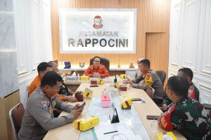 Rapat Koordinasi Kecamatan Rappocini Bahas Strategi Jaga Kondusifitas Selama Ramada