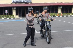Sat Samapta Polrestabes Makassar Perkuat Keterampilan dengan Latihan Teknik Berkendara