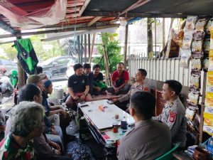 Bhabinkamtibmas Kunjungmae Dampingi Binmas Polda Sulsel Bahas Pangkalan Gojek