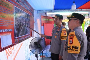 Kapolrestabes Makassar Cek Kesiapan Pos Terpadu, Pos Pelayanan dan Pos Pengamanan Operasi Ketupat 2025