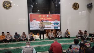 Jumat Curhat Di Mesjid Mapolres Gowa, FKPM Gowa Siap Bantu Polri Dalam Menjaga Harkamtibmas