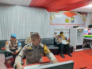 Kapolsek Bontoala Tinjau Pos Pengamanan Operasi Ketupat 2025 di Pasar Terong