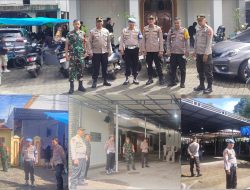 Personil Polsek Lakukan Pengamanan dan Kontrol Ibadah Jumat Agung di Wilayah Hukum Polsek Manggala