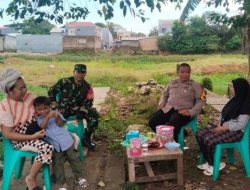 Perkuat Kamtibmas, Bhabinkamtibmas dan Babinsa Manggala Rutin Sambangi Warga