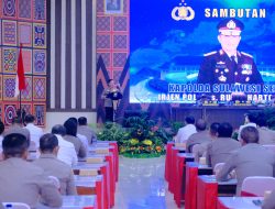 Kapolda Sulsel Pimpin Taklimat Awal Audit Kinerja Itwasda Polda Sulsel Tahap I T.A 2025 Aspek Perencanaan dan Pengorganisasian