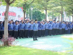 Upacara Hari Otonomi Daerah ke-29 di Balai Kota Makassar Berlangsung Khidmat