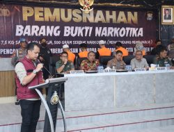 Senilai Rp19 Miliar, Sabu, Ganja, dan Tembakau Sintetis Dimusnahkan Polrestabes Makassar