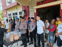 Operasi Pekat, Polsek Tamalate Amankan 13 Warga Pesta Miras Ballo di Barombong