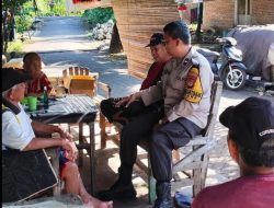Dekatkan Diri dengan Warga, Bhabinkamtibmas Antang Rutin Sambangi Wilayah Binaan