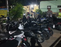 15 Kendaraan Terjaring Razia Knalpot Brong di Depan Mapolsek Biringkanaya