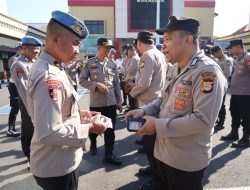 Pastikan Disiplin Anggota, Propam Polrestabes Makassar Lakukan Pemeriksaan Kelengkapan
