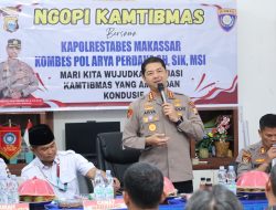 Ngopi Sambil Bahas Kamtibmas, Warga Bonto Lebang Antusias Sambut Kapolrestabes Makassar