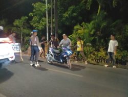 Polsek Tamalate Razia Penggunaan Kenalpot Brong, 7 Roda Dua Terjaring