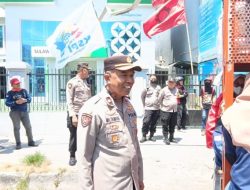 Polisi Kawal Aksi Buruh di Kantor BPJS, Unjuk Rasa Berjalan Tertib