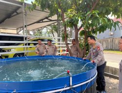 Dukung Ketahanan Pangan, Biro SDM Polda Sulsel Buat Kolam dan Pekarangan Bergizi
