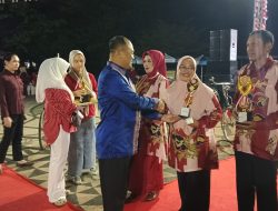 Kapolsek Tamalate Hadiri Pesta Rakyat HUT ke-80 RI di Taman MOI Maccini Sombala