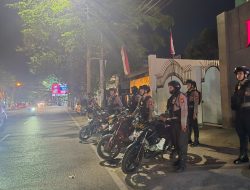 Samapta Polrestabes Makassar Patroli Rutin Malam Hari, Pastikan Situasi Aman dan Kondusif