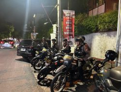 Polrestabes Makassar Sisir Jalan Protokol pada Patroli Malam Rutin