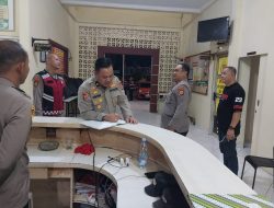 Kabag Ops dan Kasat Samapta Polrestabes Makassar Sidak Tahanan dan Piket Jaga Polsek Tamalate
