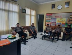 Polsek Tamalate Gelar Anev Bulanan, Kapolsek Tekankan Tindak Tegas Geng Motor