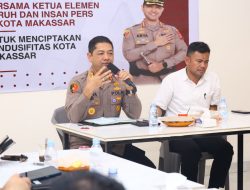Kapolrestabes Makassar Jalin Silaturahmi dengan Elemen Buruh dan Insan Pers, Bahas Kondusifitas Kota