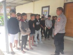 Polsek Tamalate Bina Puluhan Remaja yang Diamankan saat Kumpul Larut Malam