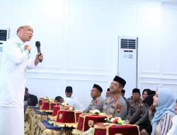 Polrestabes Makassar Gelar Syukuran Renovasi Aula Mappaodang Dirangkaikan Peringatan Isra Mi’raj Nabi Muhammad SAW