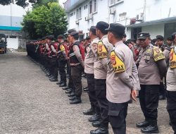 Kapolsek Tamalate Berikan Arahan Pengamanan Rakornas Partai PSI di Hotel Claro