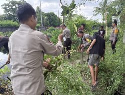 Cegah Konflik Warga, Polsek Tallo dan Pemuda Gotong Royong Bersihkan Kanal Kandea