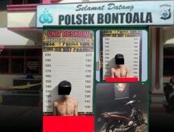 Kurang dari 24 Jam, Tim Opsnal Polsek Bontoala Ringkus Dua Pelaku Curanmor