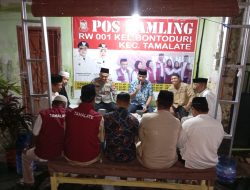 Kapolsek Tamalate bersama Camat Tamalate, Sambangi Pos Kamling: Ajakan Warga untuk tingkatkan keamanan
