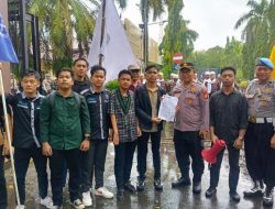 Kapolsek Biringkanaya Terima Aspirasi Mahasiswa di Mapolda Sulsel