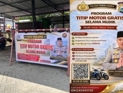 Polsek Tamalanrea Buka Layanan Titip Kendaraan Gratis bagi Warga yang Mudik