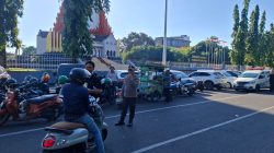 Kapolsek Ujung Pandang Pimpin Pengamanan Aksi Damai di Monumen Mandala